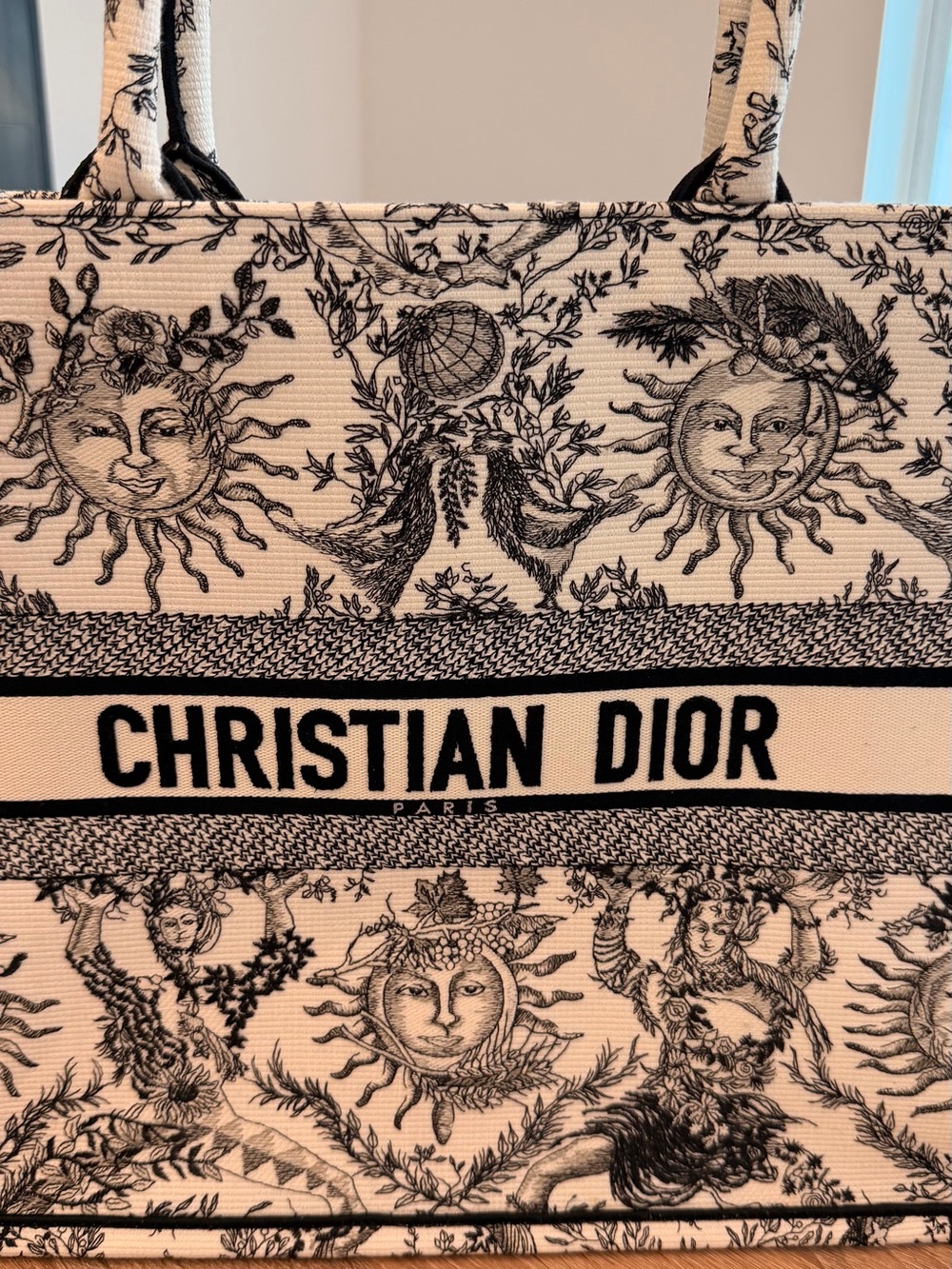 Dior Cream and Black Toile de Jouy Book Tote - Picture 2 of 13
